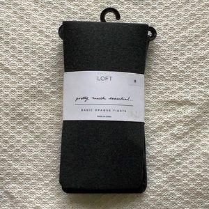 LOFT Basic Opaque Tights (Grey)